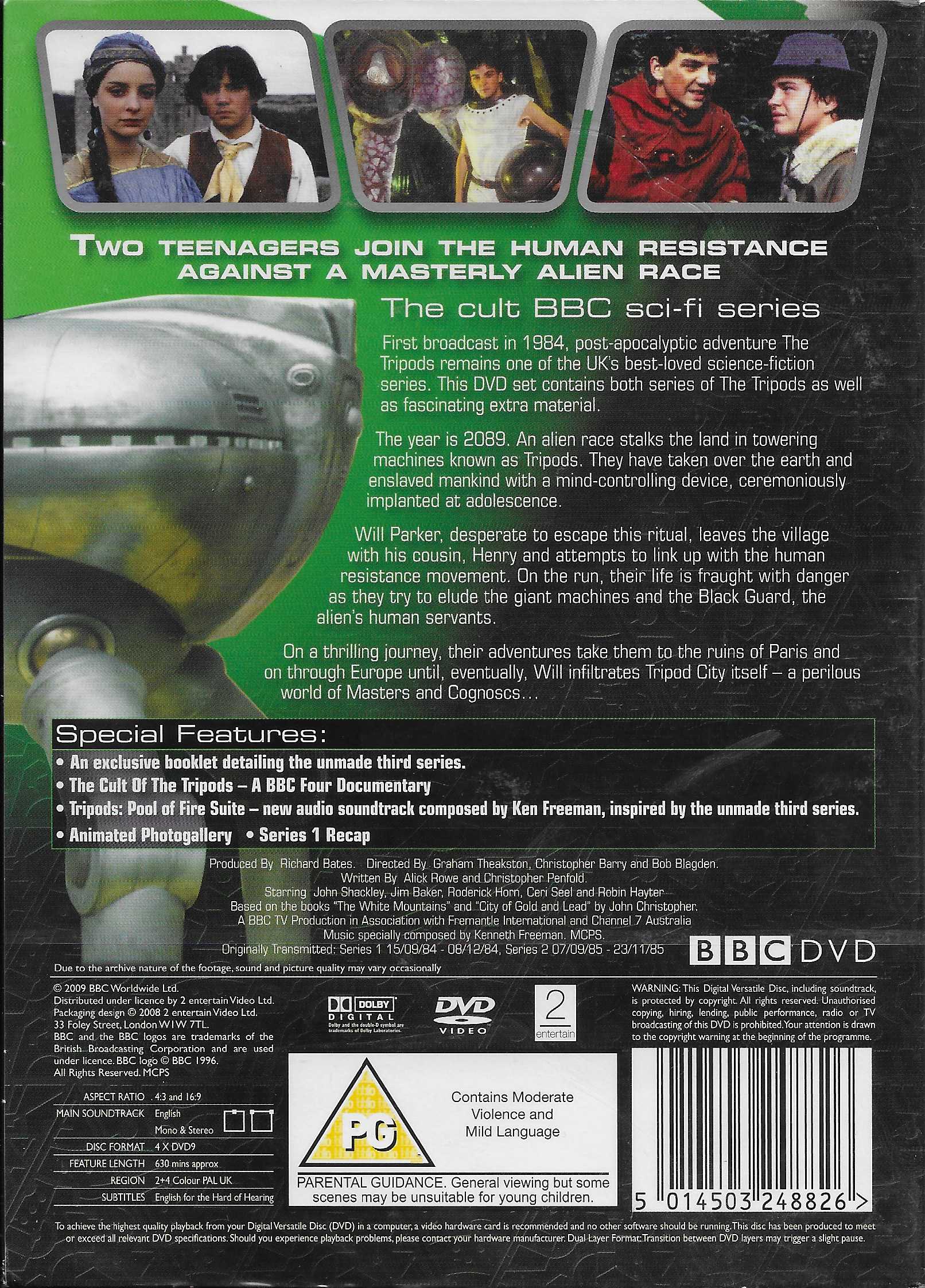 Picture of BBCDVD 2488 The tripods - Series one and two by artist Alick Rowe / Christopher Penfold from the BBC records and Tapes library